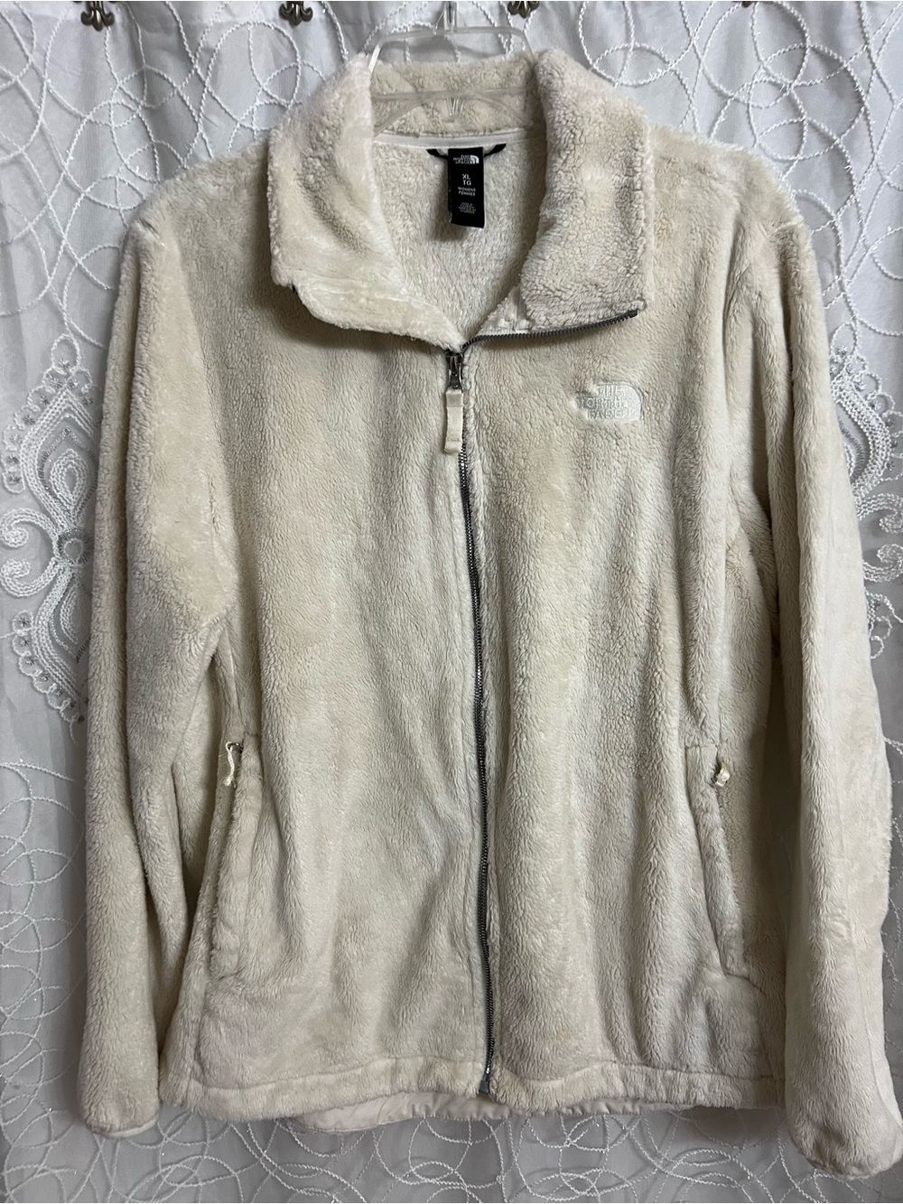 The North Face Women's Cream Teddy Fleece Jacket